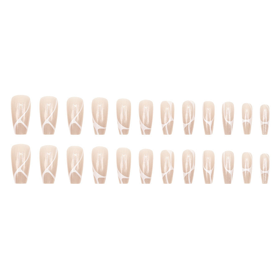 Elegant Minimalist Press-On Nail Set (24pcs) (DESIGN 7566)