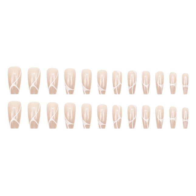 Elegant Minimalist Press-On Nail Set (24pcs) (DESIGN 7566)