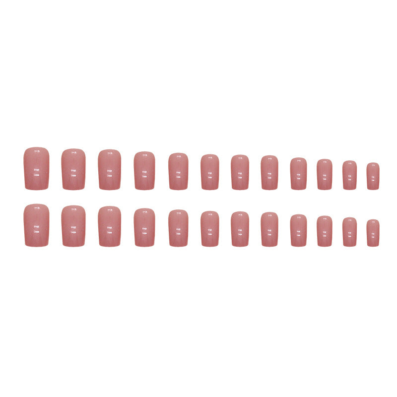 Elegant Minimalist Press-On Nail Set (24pcs) (DESIGN 7425)