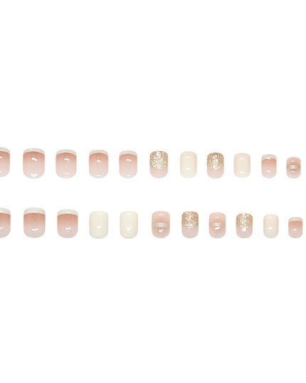 Elegant Minimalist Press-On Nail Set (24pcs) (DESIGN 7360)