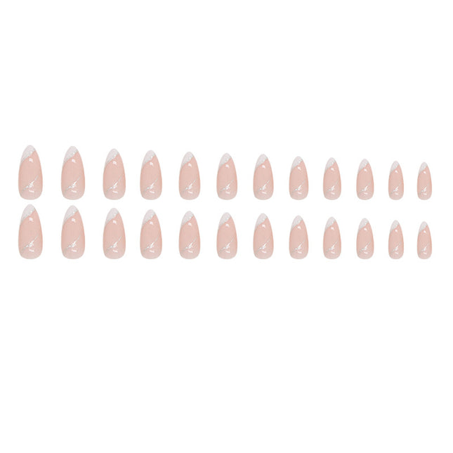 Elegant Minimalist Press-On Nail Set (24pcs) (DESIGN 7387)