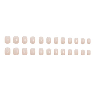 Elegant Minimalist Press-On Nail Set (24pcs) (DESIGN 7467)