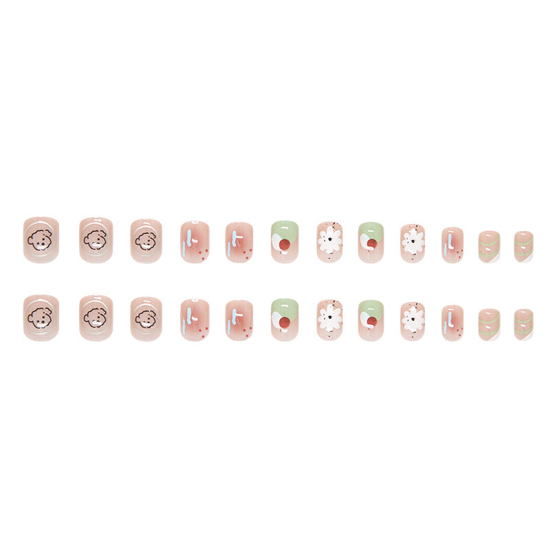 Elegant Minimalist Press-On Nail Set (24pcs) (DESIGN 7446)