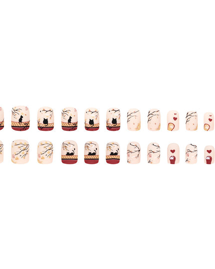 Elegant Minimalist Press-On Nail Set (24pcs) (DESIGN 7553)