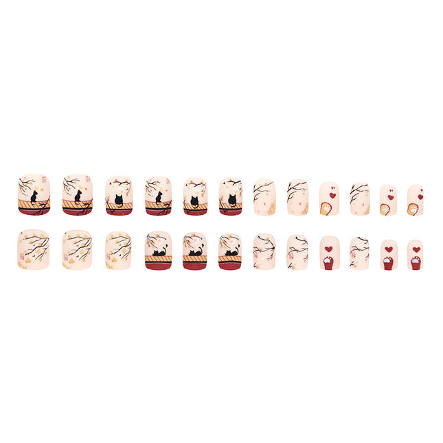 Elegant Minimalist Press-On Nail Set (24pcs) (DESIGN 7553)
