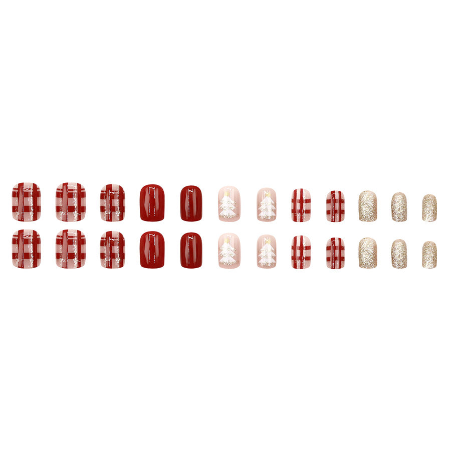Elegant Minimalist Press-On Nail Set (24pcs) (DESIGN 7543)