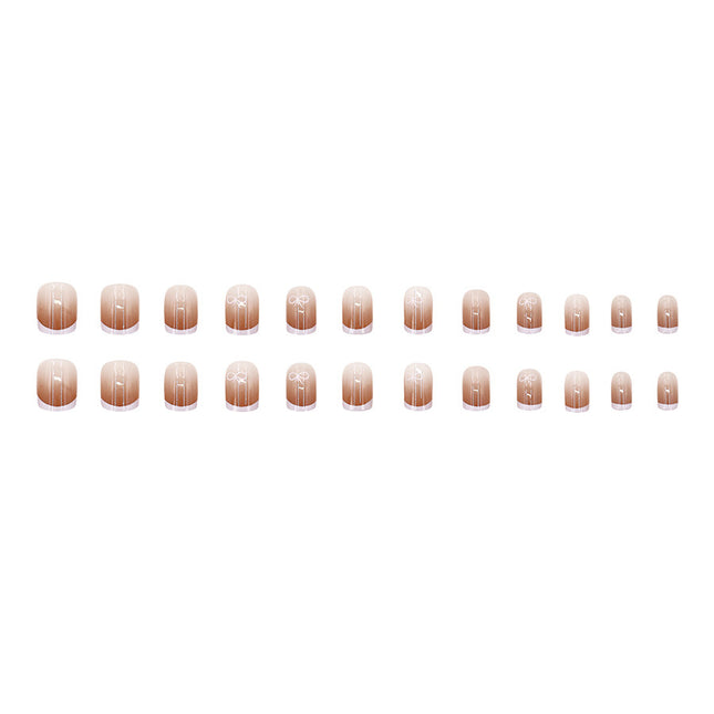 Elegant Minimalist Press-On Nail Set (24pcs) (DESIGN 7518)