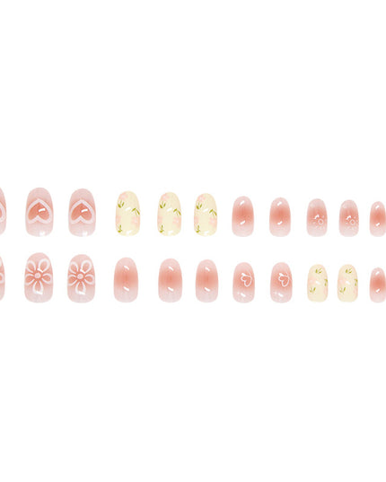 Elegant Minimalist Press-On Nail Set (24pcs) (DESIGN 7405)