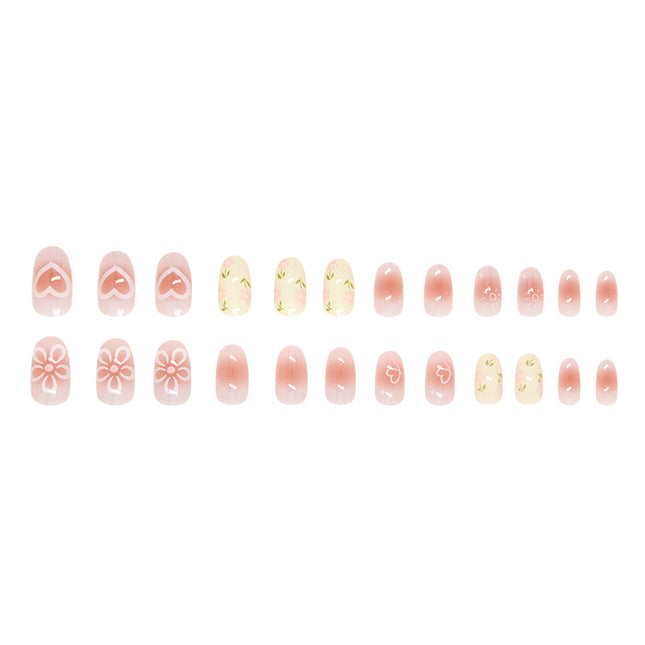 Elegant Minimalist Press-On Nail Set (24pcs) (DESIGN 7405)