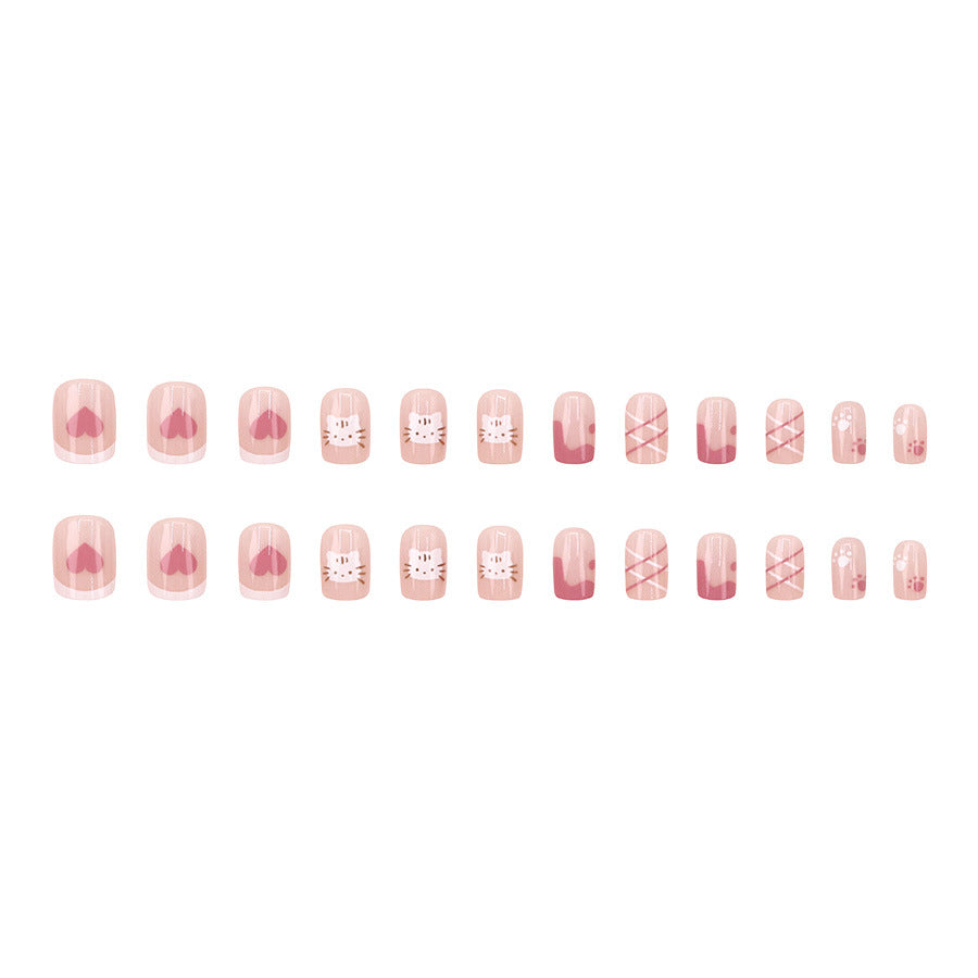 Elegant Minimalist Press-On Nail Set (24pcs) (DESIGN 7664)