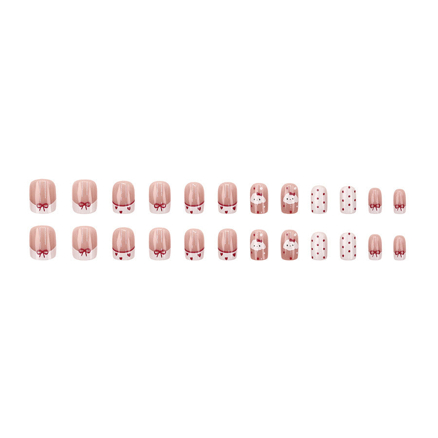 Elegant Minimalist Press-On Nail Set (24pcs) (DESIGN 7632)