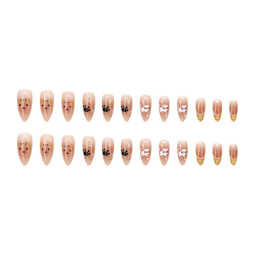 Elegant Minimalist Press-On Nail Set (24pcs) (DESIGN 7623)