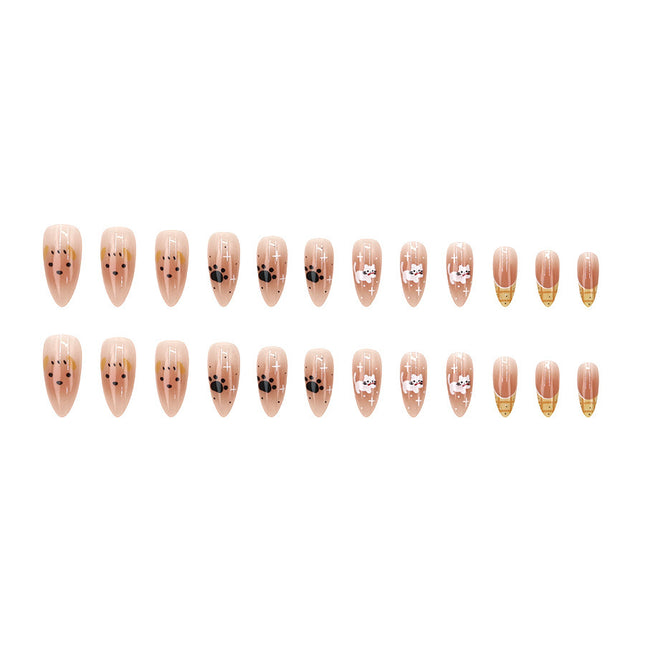 Elegant Minimalist Press-On Nail Set (24pcs) (DESIGN 7623)