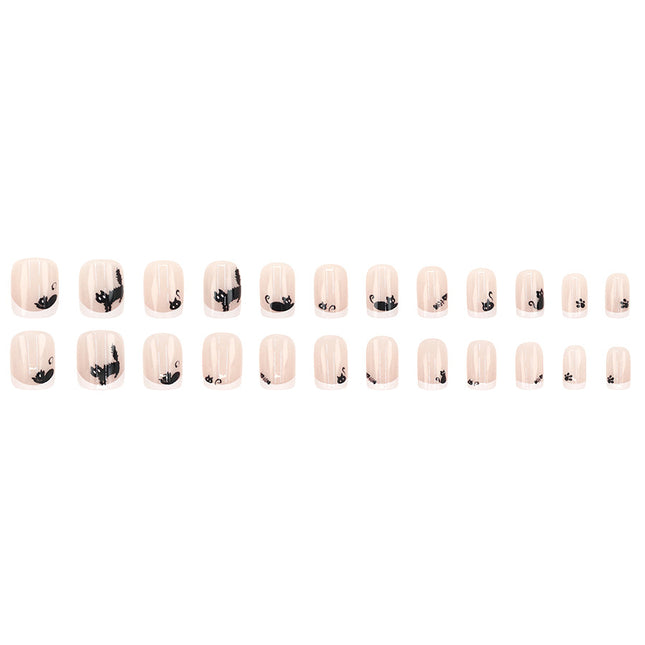 Elegant Minimalist Press-On Nail Set (24pcs) (DESIGN 7511)
