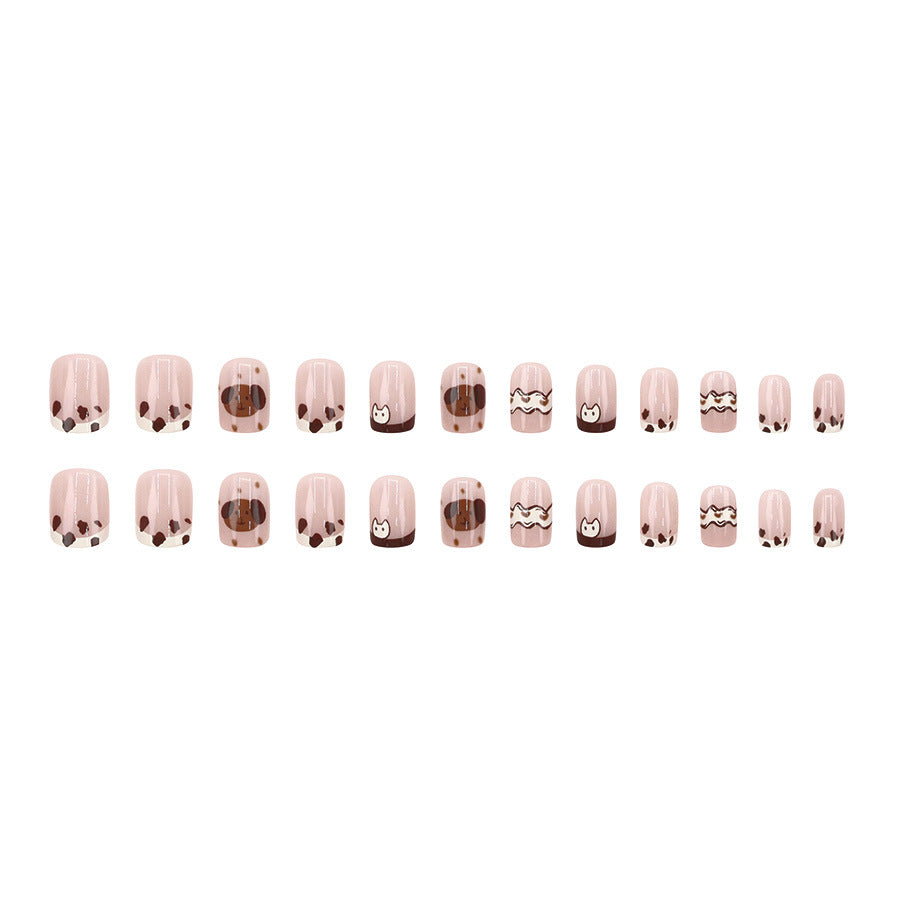 Elegant Minimalist Press-On Nail Set (24pcs) (DESIGN 7619)