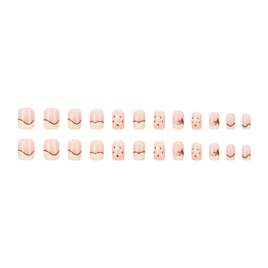 Elegant Minimalist Press-On Nail Set (24pcs) (DESIGN 7655)