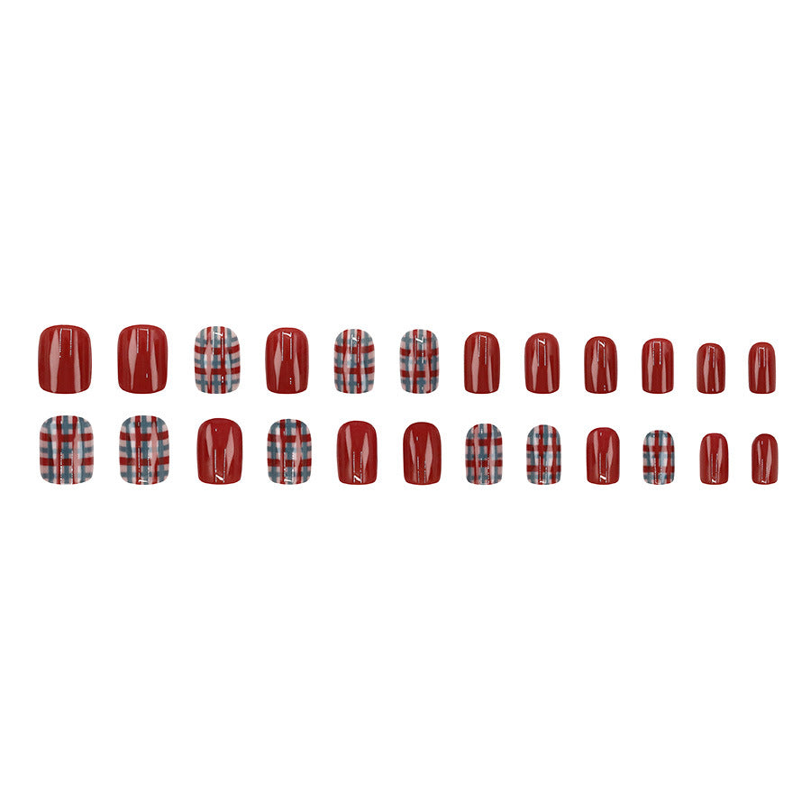 Elegant Minimalist Press-On Nail Set (24pcs) (DESIGN 7625)
