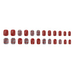 Elegant Minimalist Press-On Nail Set (24pcs) (DESIGN 7625)