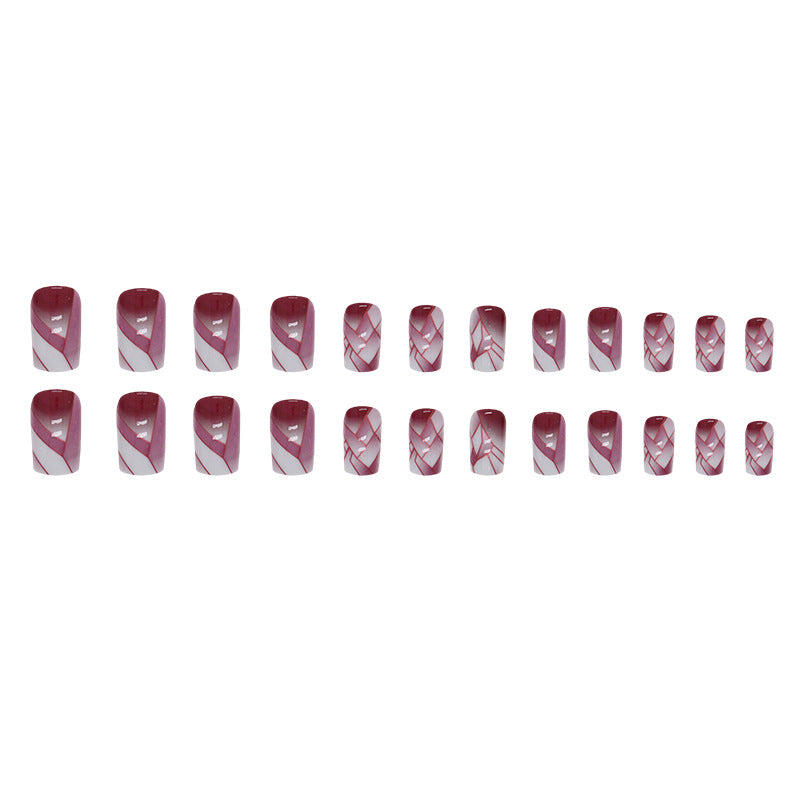 Elegant Minimalist Press-On Nail Set (24pcs) (DESIGN 7429)