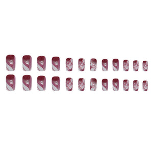 Elegant Minimalist Press-On Nail Set (24pcs) (DESIGN 7429)