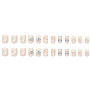 Elegant Minimalist Press-On Nail Set (24pcs) (DESIGN 7309)