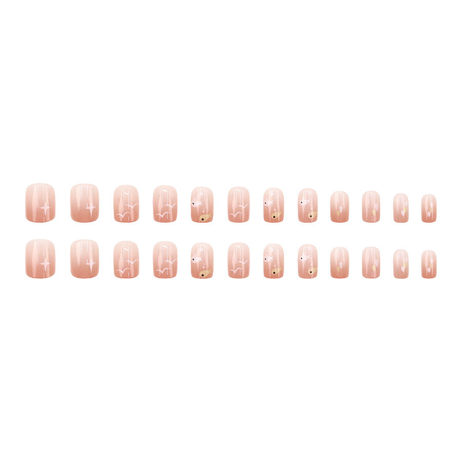 Elegant Minimalist Press-On Nail Set (24pcs) (DESIGN 7595)