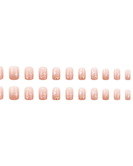 Elegant Minimalist Press-On Nail Set (24pcs) (DESIGN 7595)