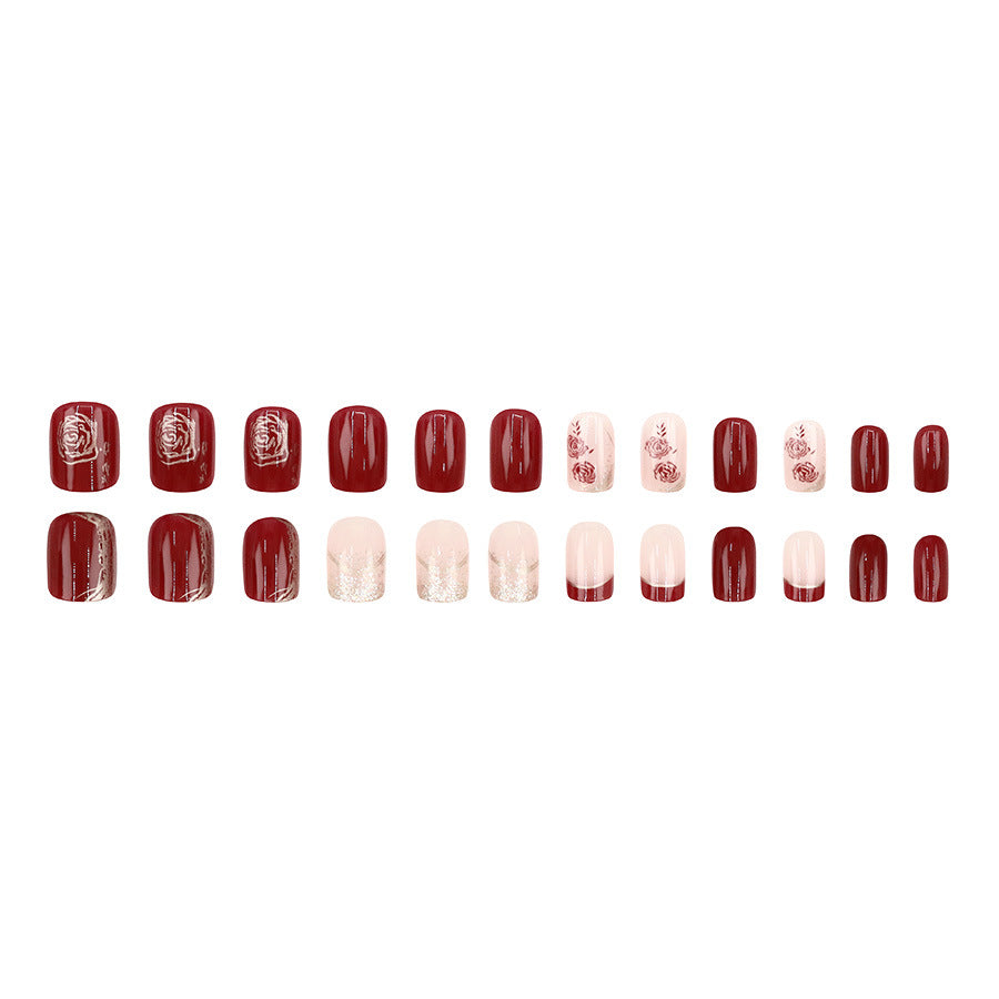 Elegant Minimalist Press-On Nail Set (24pcs) (DESIGN 7587)