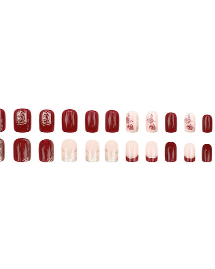 Elegant Minimalist Press-On Nail Set (24pcs) (DESIGN 7587)