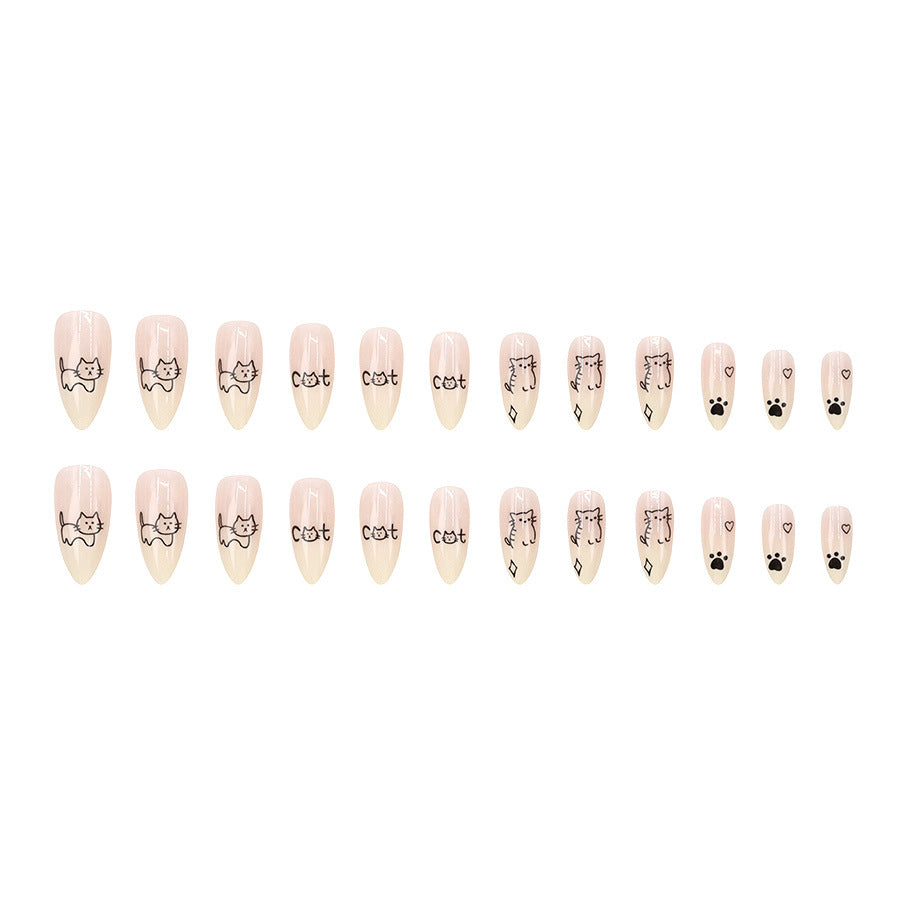 Elegant Minimalist Press-On Nail Set (24pcs) (DESIGN 7629)