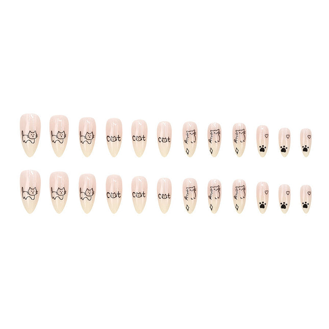 Elegant Minimalist Press-On Nail Set (24pcs) (DESIGN 7629)