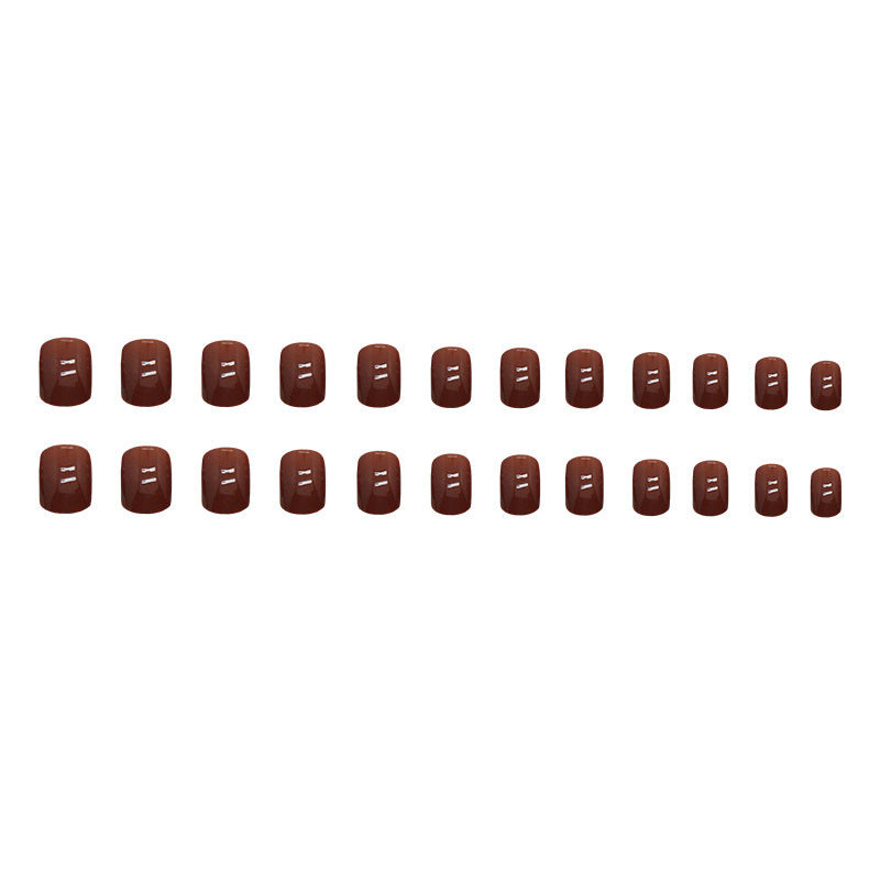 Elegant Minimalist Press-On Nail Set (24pcs) (DESIGN 7421)