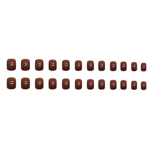 Elegant Minimalist Press-On Nail Set (24pcs) (DESIGN 7421)