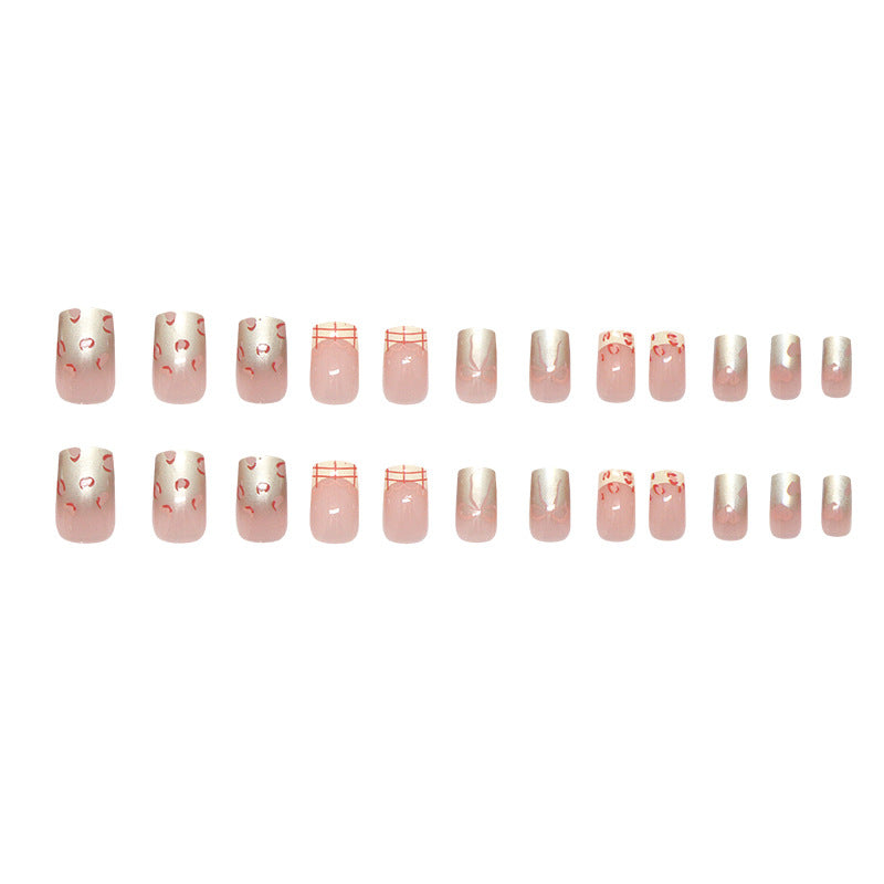 Elegant Minimalist Press-On Nail Set (24pcs) (DESIGN 7307)