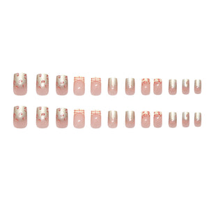 Elegant Minimalist Press-On Nail Set (24pcs) (DESIGN 7307)