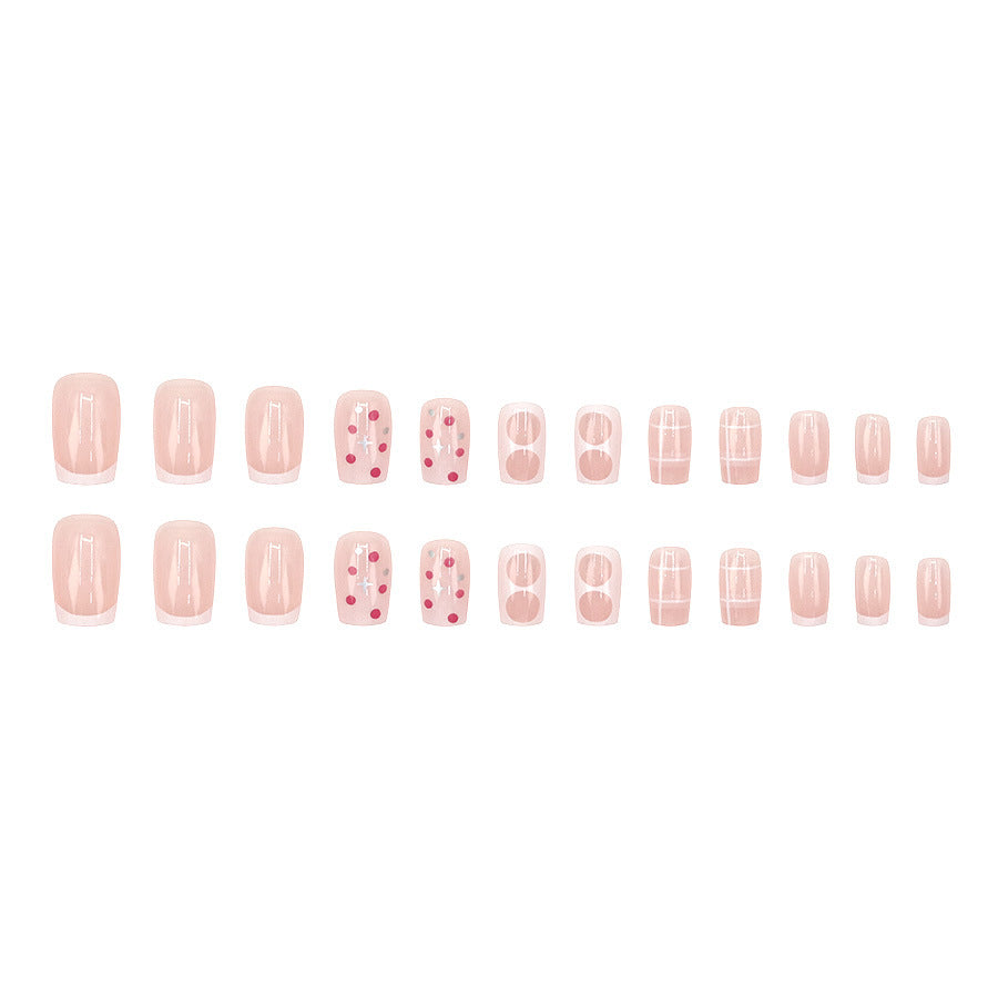 Elegant Minimalist Press-On Nail Set (24pcs) (DESIGN 7563)