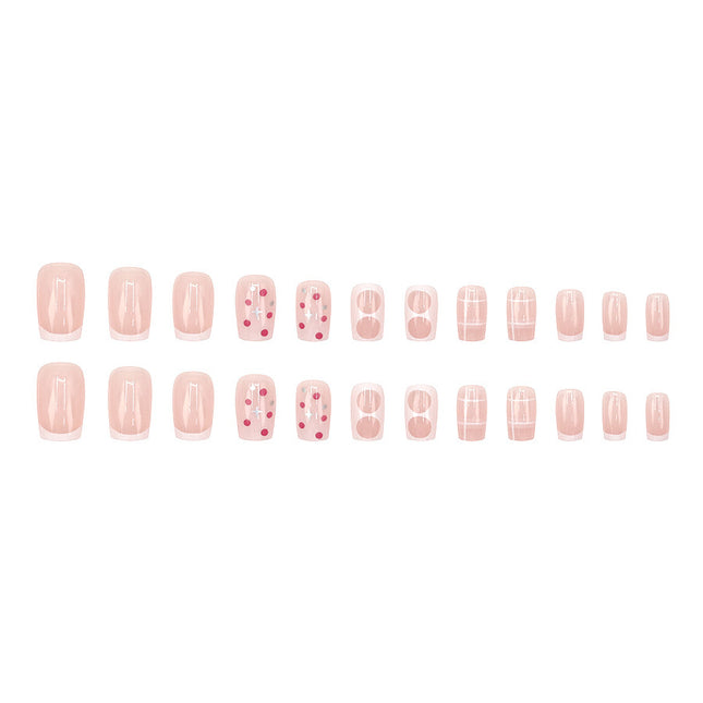 Elegant Minimalist Press-On Nail Set (24pcs) (DESIGN 7563)