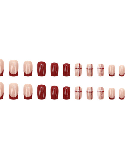 Elegant Minimalist Press-On Nail Set (24pcs) (DESIGN 7584)