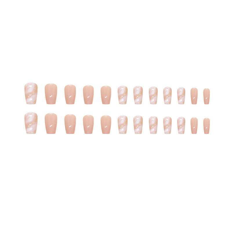 Elegant Minimalist Press-On Nail Set (24pcs) (DESIGN 7346)