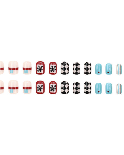 Elegant Minimalist Press-On Nail Set (24pcs) (DESIGN 7600)