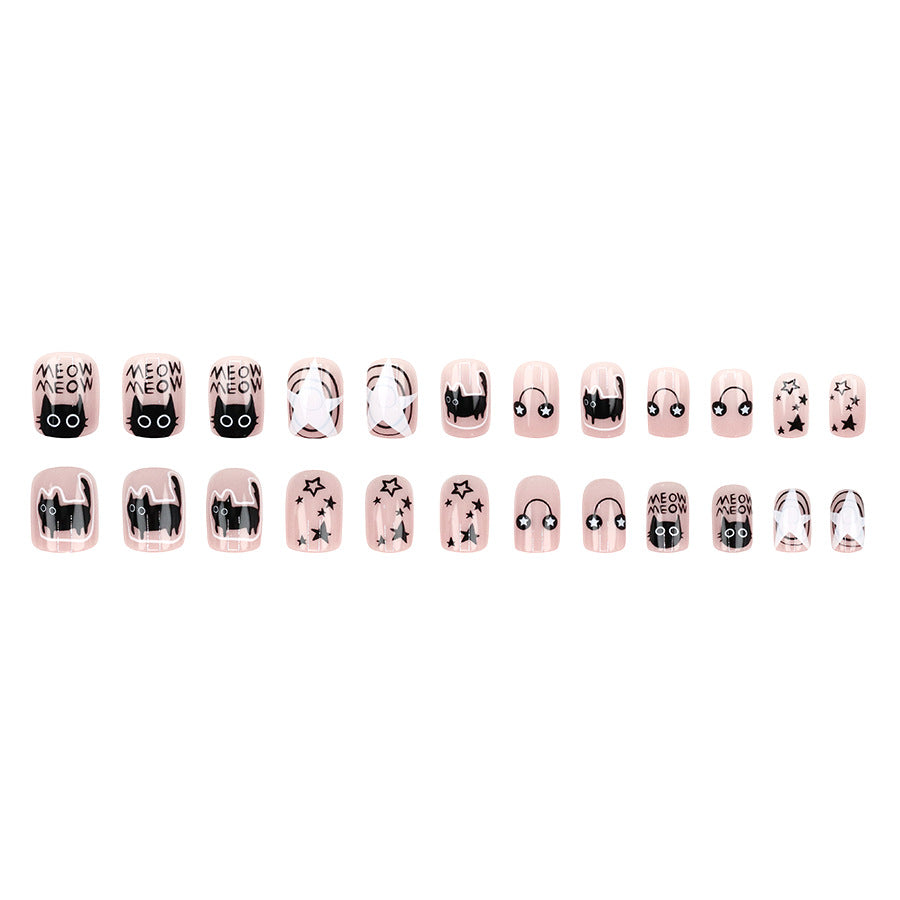 Elegant Minimalist Press-On Nail Set (24pcs) (DESIGN 7555)
