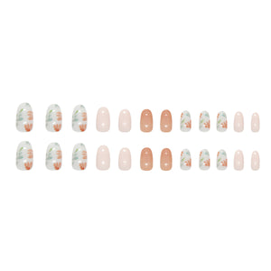 Elegant Minimalist Press-On Nail Set (24pcs) (DESIGN 7356)