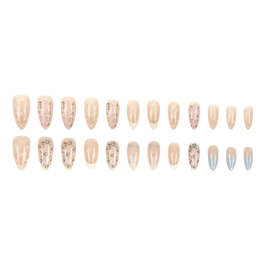 Elegant Minimalist Press-On Nail Set (24pcs) (DESIGN 7522)