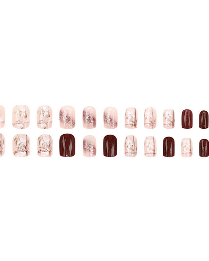 Elegant Minimalist Press-On Nail Set (24pcs) (DESIGN 7575)