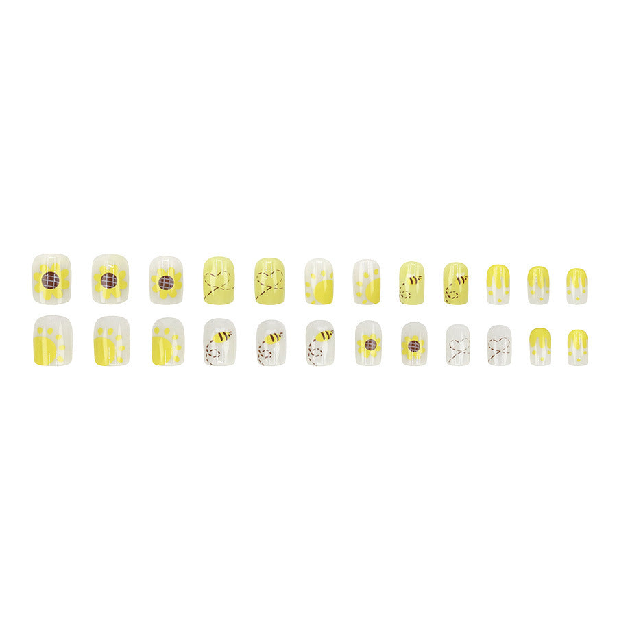 Elegant Minimalist Press-On Nail Set (24pcs) (DESIGN 7646)
