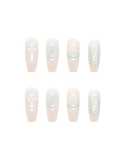 Elegant Minimalist Press-On Nail Set (24pcs) (DESIGN 7457)