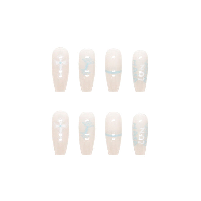 Elegant Minimalist Press-On Nail Set (24pcs) (DESIGN 7457)