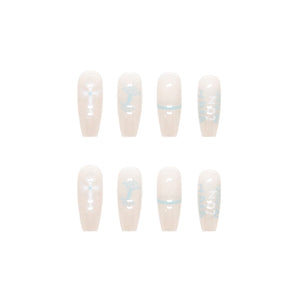 Elegant Minimalist Press-On Nail Set (24pcs) (DESIGN 7457)