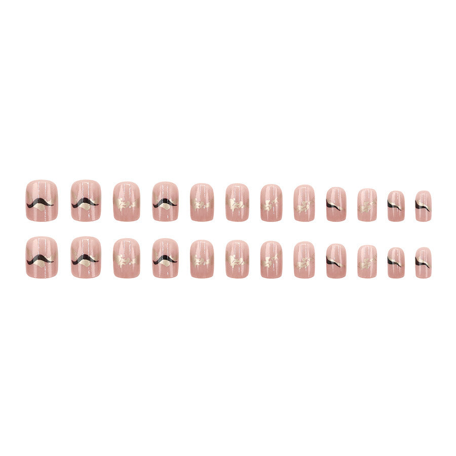 Elegant Minimalist Press-On Nail Set (24pcs) (DESIGN 7601)