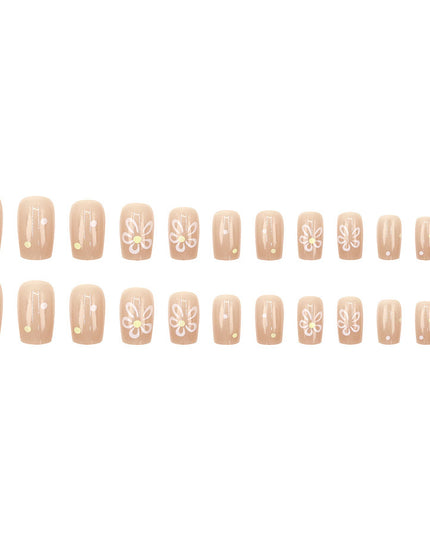 Elegant Minimalist Press-On Nail Set (24pcs) (DESIGN 7516)